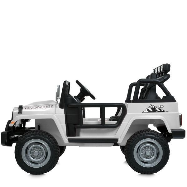 Дитячий електромобіль Джип Warpath Gravity M 6108EBLR-1 двомісний, 4 мотори по 90W, EVA, шкіра, Bluetooth, MP3, USB, FM, білий mp-313732 фото