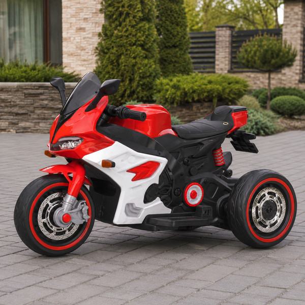 Детский мотоцикл Ducati Panigale M 6307EL-3 красный, 2 мотора по 25W, EVA, экокожа, MP3, USB, Bluetooth mp-338824 фото