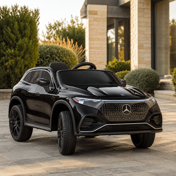 Детский электромобиль Mercedes-Benz EQS 580 4MATIC SUV M 6161EBLR-2 черный, 2 мотора по 45W, EVA, экокожа, MP3, USB, Bluetooth mp-314155 фото