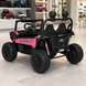 Детский электромобиль Джип двухместный Багги Can-Am MaverickX3 M 6205EBLR-8, 4 мотора по 45W, EVA, экокожа, Bluetooth, MP3, USB, розовый mp-315894 фото 3
