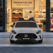 Детский электромобиль Mercedes-AMG GT R Roadster двухместный, 2 мотора по 320W, EVA, кожа, Bluetooth, MP3, серый mp-340543 фото 3