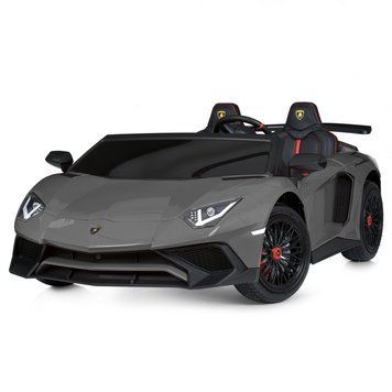 Дитячий електромобіль Bambi M 5738 AL-11 Lamborghini Aventador, двомісний, сірий mp-291216 фото
