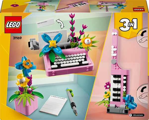 Конструктор LEGO Creator Друкарська машинка з квітами 363 деталі afk-100817 фото