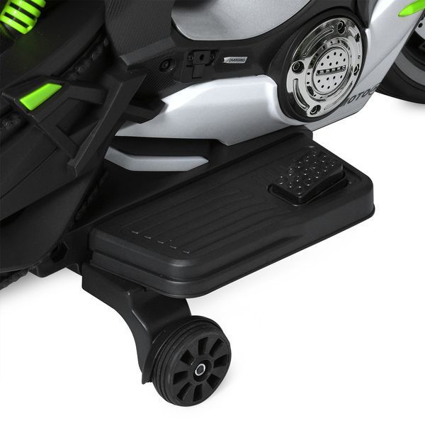 Дитячий мотоцикл Yamaha YZF-R9 / R-серія M 5774EL-1-5, 2 мотори по 45W, EVA, шкіра, MP3, USB, зелений mp-295528 фото