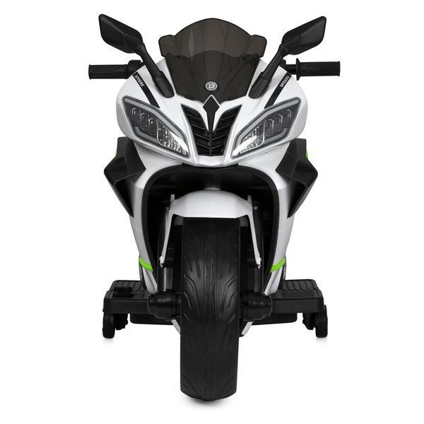 Дитячий мотоцикл Yamaha YZF-R9 / R-серія M 5774EL-1-5, 2 мотори по 45W, EVA, шкіра, MP3, USB, зелений mp-295528 фото