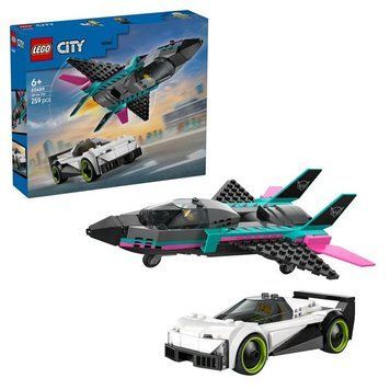 Конструктор LEGO City Реактивний літак проти автомобіля 259 Деталей afk-186568 фото