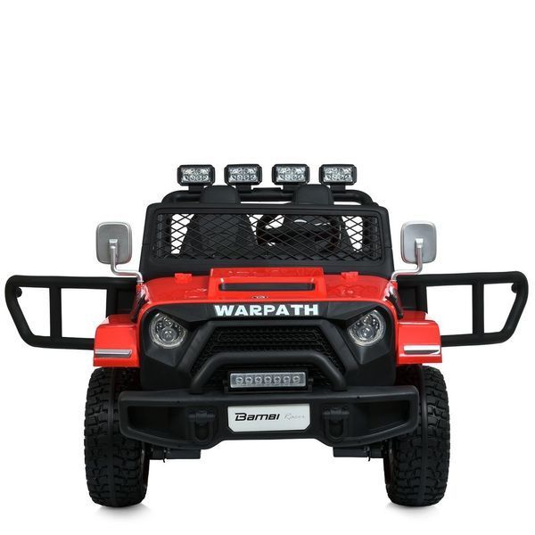 Детский электромобиль Джип Warpath Gravity M 6108EBLR-3 двухместный, 4 мотора по 90W, EVA, кожа, Bluetooth, MP3, USB, FM, красный mp-313734 фото
