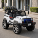 Детский электромобиль Джип Bambi Racer M 3237EBLR-1 Jeep белый, 4 мотора по 45W, EVA, экокожа, MP3, Bluetooth mp-160280 фото 8