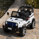 Детский электромобиль Джип Bambi Racer M 3237EBLR-1 Jeep белый, 4 мотора по 45W, EVA, экокожа, MP3, Bluetooth mp-160280 фото 12
