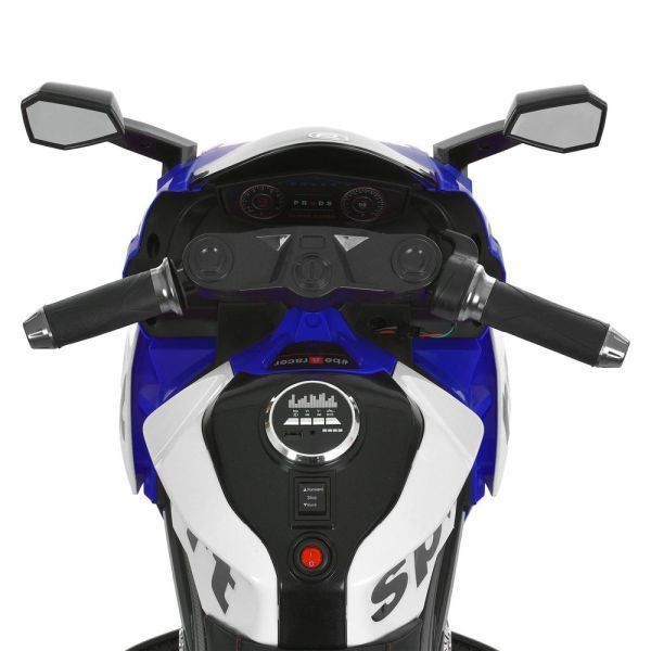 Дитячий мотоцикл Kawasaki Ninja M 6267EL-4 синій, 2 мотори по 35W, EVA, шкіра, Bluetooth mp-332334 фото