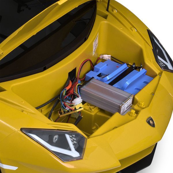 Дитячий електромобіль Bambi M 5738 AL-6 Lamborghini Aventador, двомісний, жовтий mp-291219 фото