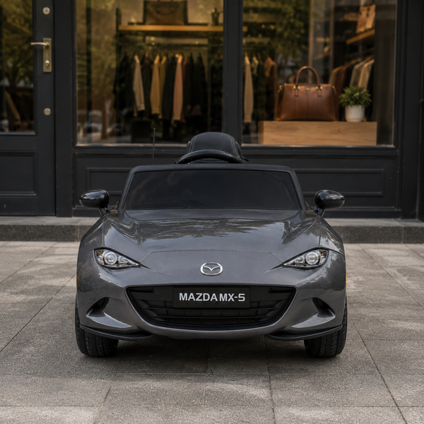 Детский электромобиль Mazda MX-5 M 5846EBLRS-11 серый, 4 мотора по 25W, EVA, кожа, Bluetooth, MP3 mp-313661 фото