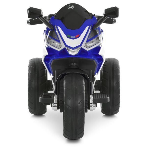 Дитячий мотоцикл Kawasaki Ninja M 6267EL-4 синій, 2 мотори по 35W, EVA, шкіра, Bluetooth mp-332334 фото