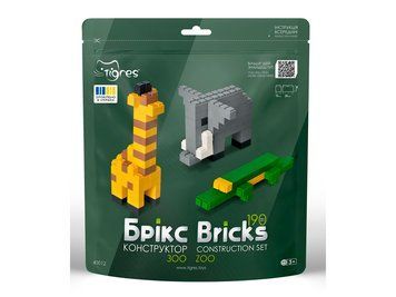Конструктор Брікс зоо 190 деталей, Tigres 40012 bab-359473 фото