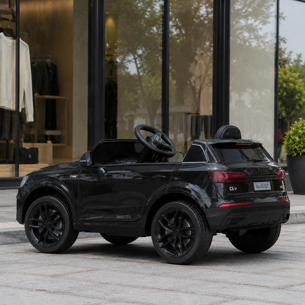 Детский электромобиль Джип Audi Q7 M 5796EBLR-2, 2 мотора по 35W, EVA, экокожа, MP3, USB, Bluetooth, черный mp-297928 фото