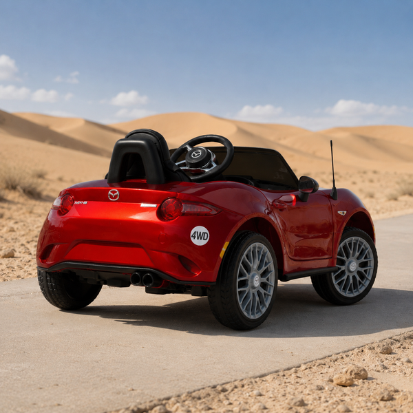 Детский электромобиль Mazda MX-5 M 5846EBLRS-3 красный, 4 мотора по 25W, EVA, экокожа, Bluetooth, MP3, автопокраска mp-313662 фото