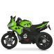 Дитячий мотоцикл Kawasaki Ninja M 6267EL-5 зелений, 2 мотори по 35W, EVA, шкіра, Bluetooth mp-332335 фото 8