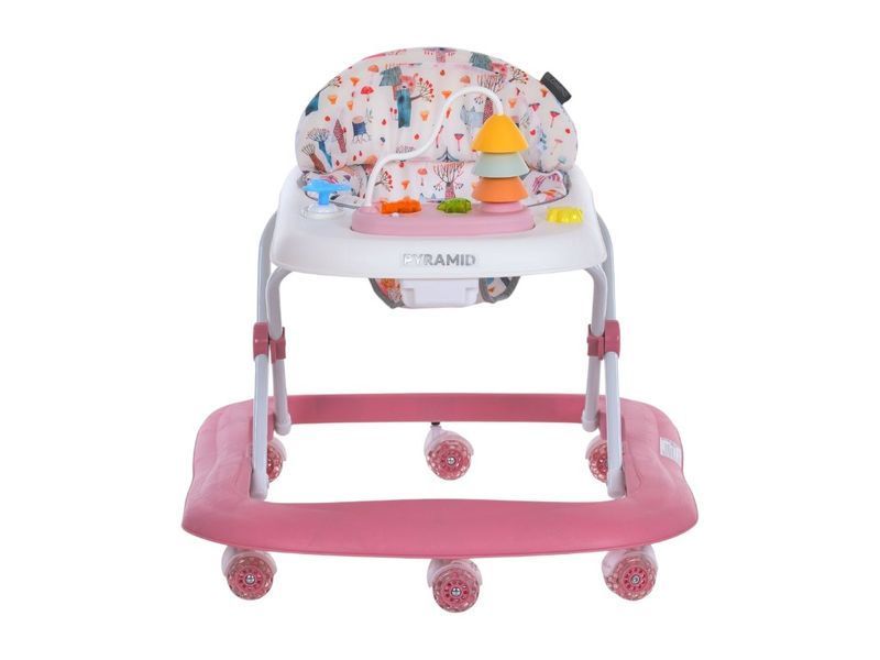 Ходунки El Camino ME 1217 PYRAMID Pink, музика, стопор, 8 коліс, El Camino bab-375159 фото