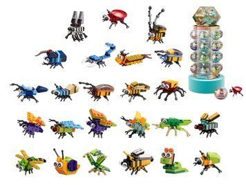 Циліндричні LEGO-деталі (капсульний конструктор) 24 шт, мікс видів (ціна за 1шт) SM1056A bab-389734 фото