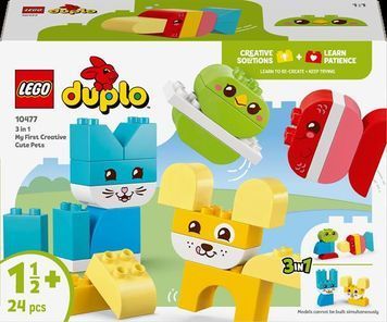 Конструктор LEGO DUPLO My First Очаровательные творческие домашние любимцы 3 в 1 24 Детали 10477 afk-186496 фото