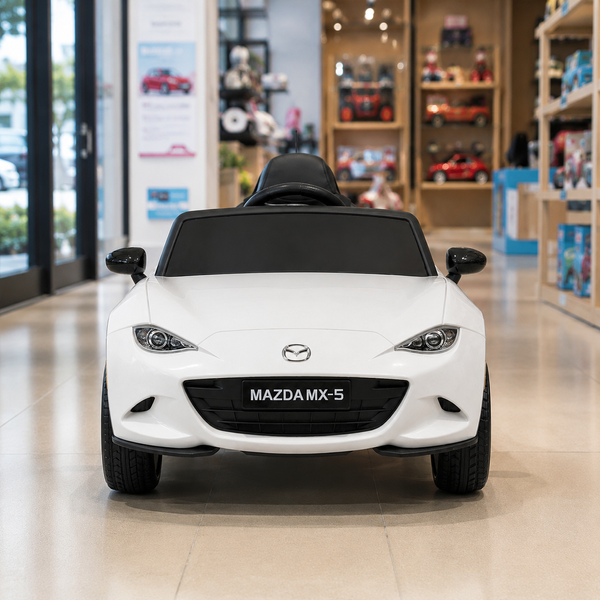 Дитячий електромобіль Mazda MX-5 M 5846EBLR-1 білий, 4 мотори по 25W, EVA, екошкіра, MP3, USB, TF, Bluetooth mp-313658 фото