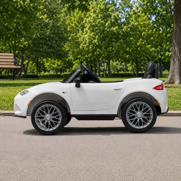 Дитячий електромобіль Mazda MX-5 M 5846EBLR-1 білий, 4 мотори по 25W, EVA, екошкіра, MP3, USB, TF, Bluetooth mp-313658 фото