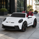 Двомісний дитячий електромобіль Porsche 911 GT3 RS M 6111(MP4)EBLR-1, 2 мотори по 320W, MP4, Bluetooth, EVA, шкіра, білий mp-318954 фото 8