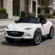 Дитячий електромобіль Mazda MX-5 M 5846EBLR-1 білий, 4 мотори по 25W, EVA, екошкіра, MP3, USB, TF, Bluetooth mp-313658 фото 8