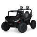 Джип M 6205EBLR-2(24V) 1шт 2, 4G, 4мотори45W, 2акум12V7AH, MP3, USB, BLUETOOTH, EVA, TF, шкіра, свет, музыка, чорний mp-315984 фото