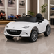 Дитячий електромобіль Mazda MX-5 M 5846EBLR-1 білий, 4 мотори по 25W, EVA, екошкіра, MP3, USB, TF, Bluetooth mp-313658 фото 4