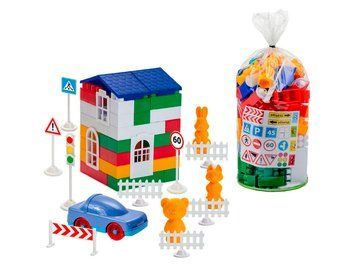 Конструктор Лідер №3 Colorplast 1-052 100 деталей bab-230378 фото