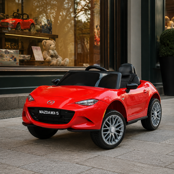 Детский электромобиль Mazda MX-5 M 5846EBLR-3 красный, 4 мотора по 25W, EVA, экокожа, MP3, USB, Bluetooth mp-313659 фото