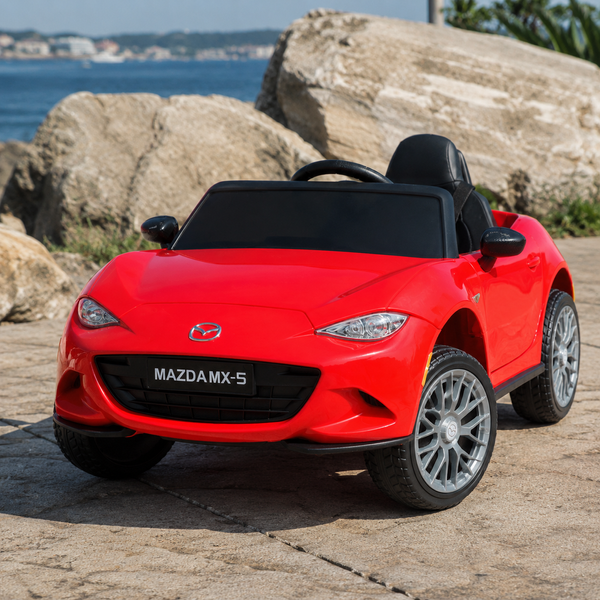 Детский электромобиль Mazda MX-5 M 5846EBLR-3 красный, 4 мотора по 25W, EVA, экокожа, MP3, USB, Bluetooth mp-313659 фото