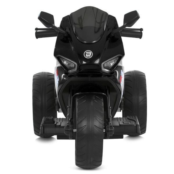 Дитячий мотоцикл Aprilia RS 660 RSV4 M 6265EL-2 чорний, 2 мотори по 35W, EVA, шкіра, Bluetooth, USB, TF mp-320518 фото