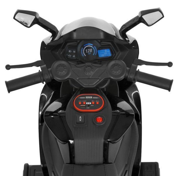 Дитячий мотоцикл Aprilia RS 660 RSV4 M 6265EL-2 чорний, 2 мотори по 35W, EVA, шкіра, Bluetooth, USB, TF mp-320518 фото