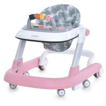 Ходунки ME 1163 MULTIWAY Pink 2в1 муз., пушер, колеса 6шт, муз, світло, на бат-ці, в кор, рожевий mp-295372 фото