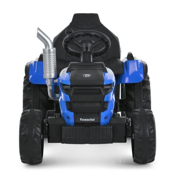 Детский электромобиль трактор Ford-New Holland M 6261EBLR-4 с прицепом и пультом, 2 мотора по 35W, EVA, экокожа, MP3, Bluetooth, синий mp-327953 фото