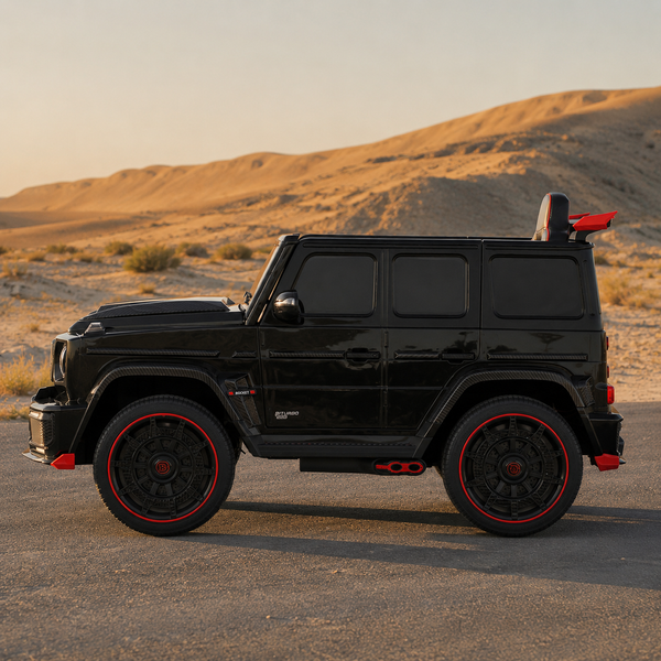 Детский электромобиль Джип Mercedes-AMG G 63 Brabus Rocket 900 Гелендваген M 6257EBLR-2 черный, 4 мотора по 35W, EVA, экокожа, MP3, USB, Bluetooth mp-329922 фото