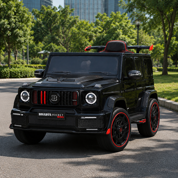 Детский электромобиль Джип Mercedes-AMG G 63 Brabus Rocket 900 Гелендваген M 6257EBLR-2 черный, 4 мотора по 35W, EVA, экокожа, MP3, USB, Bluetooth mp-329922 фото