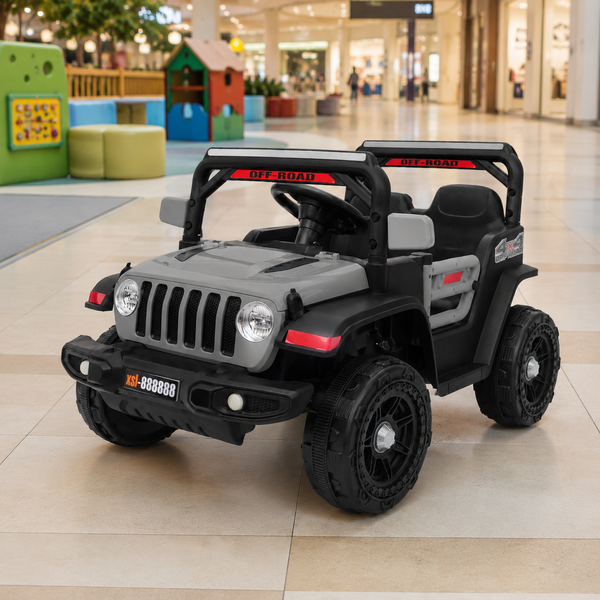 Джип M 6360EBLR-1 2.4G на радіокеруванні, 1*12V7AH, 4мотори25W, MP3, USB, BLUETOOTH, EVA, TF, шкіра, музика, світло, сірий mp-347214 фото