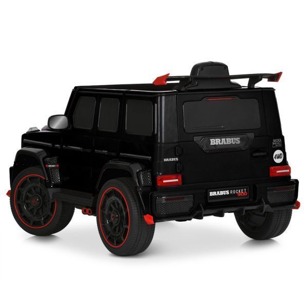Детский электромобиль Джип Mercedes-AMG G 63 Brabus Rocket 900 Гелендваген M 6257EBLR-2 черный, 4 мотора по 35W, EVA, экокожа, MP3, USB, Bluetooth mp-329922 фото