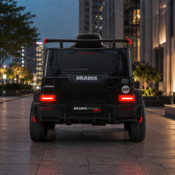 Детский электромобиль Джип Mercedes-AMG G 63 Brabus Rocket 900 Гелендваген M 6257EBLR-2 черный, 4 мотора по 35W, EVA, экокожа, MP3, USB, Bluetooth mp-329922 фото