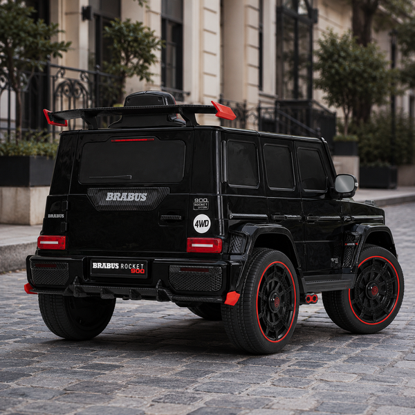 Детский электромобиль Джип Mercedes-AMG G 63 Brabus Rocket 900 Гелендваген M 6257EBLR-2 черный, 4 мотора по 35W, EVA, экокожа, MP3, USB, Bluetooth mp-329922 фото