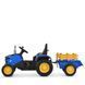 Детский электромобиль трактор Ford-New Holland M 6261EBLR-4 с прицепом и пультом, 2 мотора по 35W, EVA, экокожа, MP3, Bluetooth, синий mp-327953 фото 7