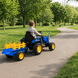 Детский электромобиль трактор Ford-New Holland M 6261EBLR-4 с прицепом и пультом, 2 мотора по 35W, EVA, экокожа, MP3, Bluetooth, синий mp-327953 фото 2