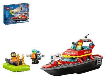 Конструктор LEGO City Човен пожежної бригади, 144 деталі 60373 bab-395839 фото