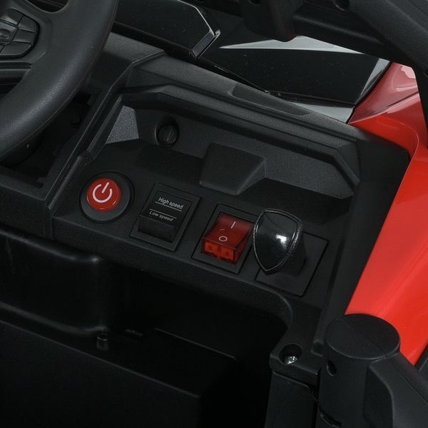 Багги M 6073EBLR-3 2, 4G на радиоуправлении, 2*12V7AH, 4*35W, USB, BLUETOOTH, EVA, музыка, свет, кожа, красный mp-308887 фото