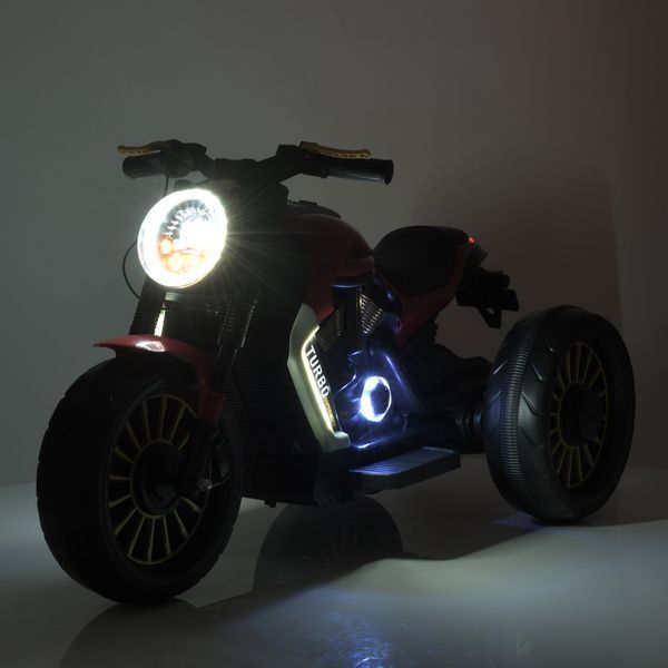 Дитячий мотоцикл Bambi M 5048EL-1 Harley-Davidson V-Rod білий, 2 мотори по 25W, EVA, шкіра, MP3, USB, Bluetooth mp-285651 фото
