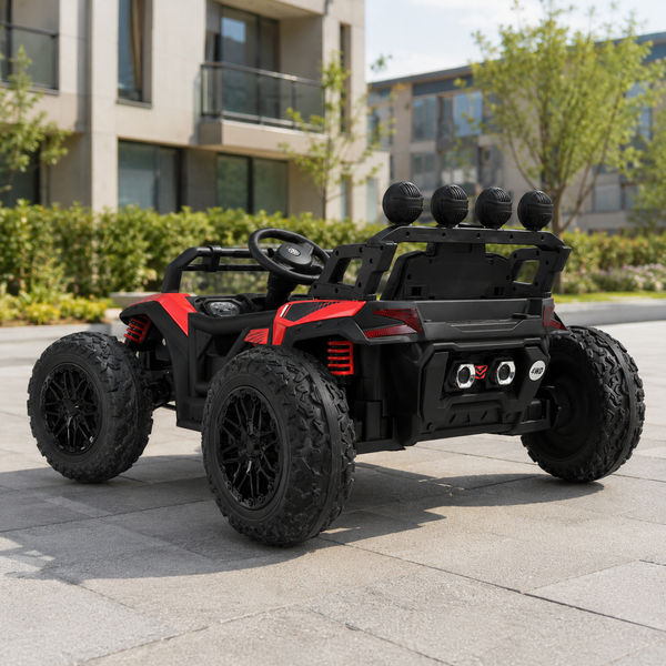 Багги M 6073EBLR-3 2, 4G на радиоуправлении, 2*12V7AH, 4*35W, USB, BLUETOOTH, EVA, музыка, свет, кожа, красный mp-308887 фото