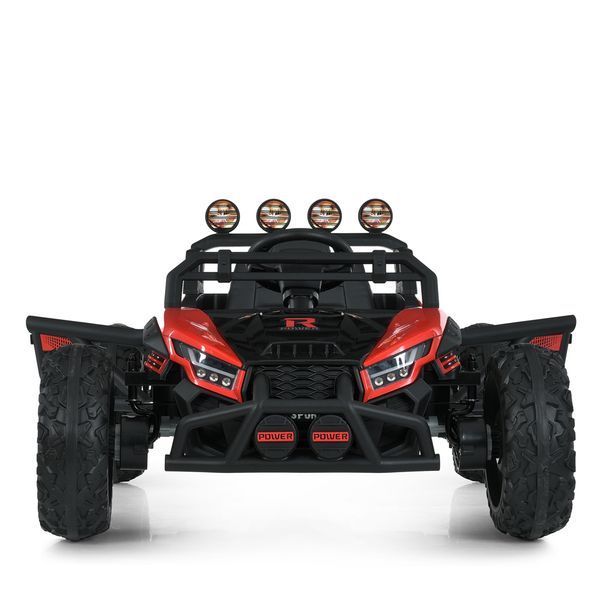 Багги M 6073EBLR-3 2, 4G на радиоуправлении, 2*12V7AH, 4*35W, USB, BLUETOOTH, EVA, музыка, свет, кожа, красный mp-308887 фото